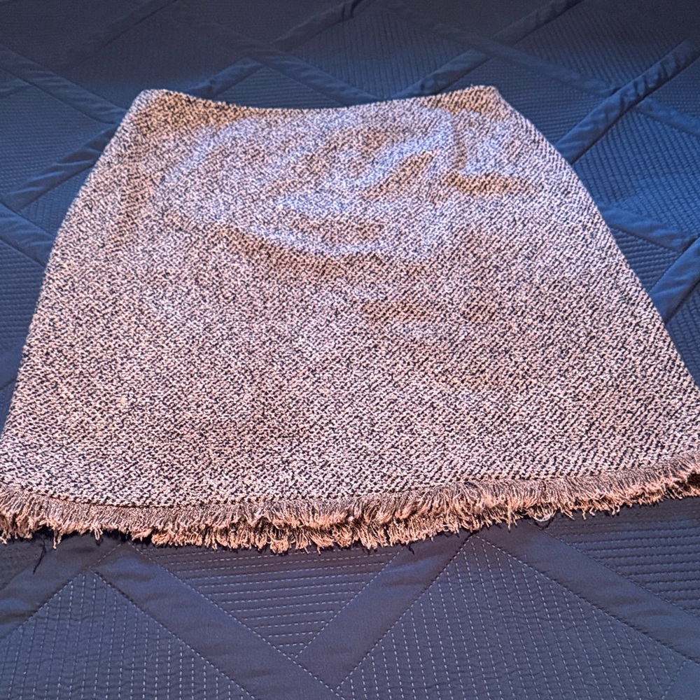 Emma James Black and White Tweed Pencil Skirt